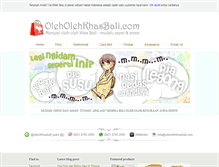 Tablet Screenshot of oleholehkhasbali.com